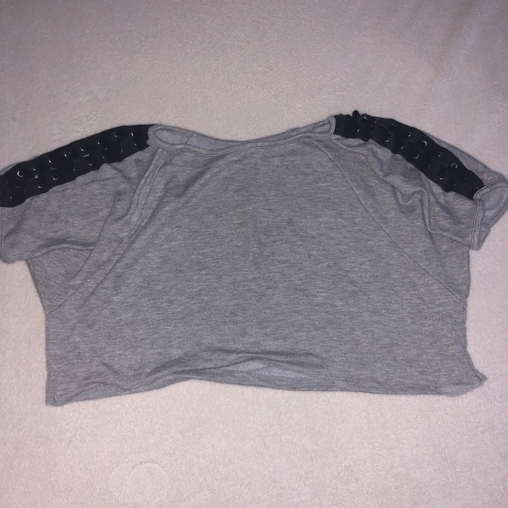 Crop top Grey and black